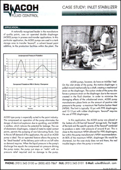 Case Study: "Inlet Stabilizer"