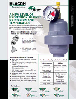 SENTRY "Revolution" Pulsation Dampeners Brochure